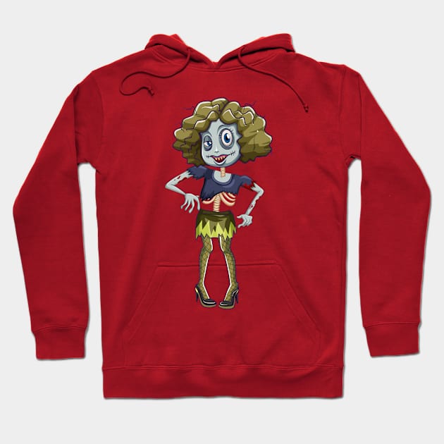 Scary Girl Hoodie by Mako Design 